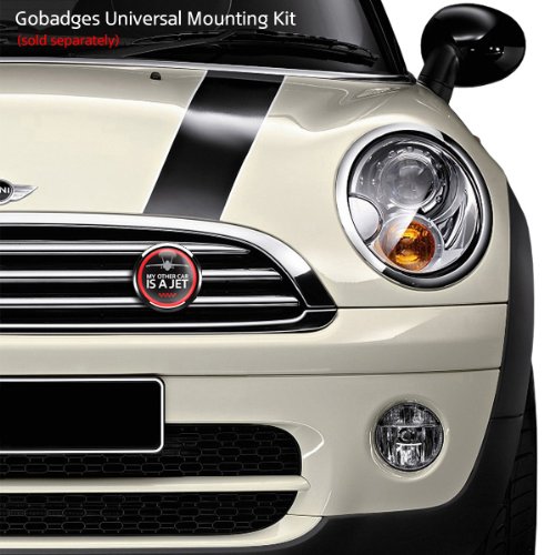Image of GoBadges CD0039 A Jet - 3 inch Magnetic Grill Badge /UV Stable & Weather-Proof /Works Grill Badge Holder