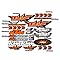 Adesivi Universali Colorati Adesivi Decorativi Premium Per Moto KTM - Set Da 1290 Pezzi Vinile 10 Anni, Colori Personalizzabili Grafica Per Motocicletta - Foto 6