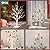 Vanthylit Christmas Tree Decorations, White Birch Tree with LED Lights- Set of 4, Warm White Small Tree Lights Battery Powered/USB, Timer Lighted Tree for Home Wedding Indoor Outdoor Decor (2 FT)