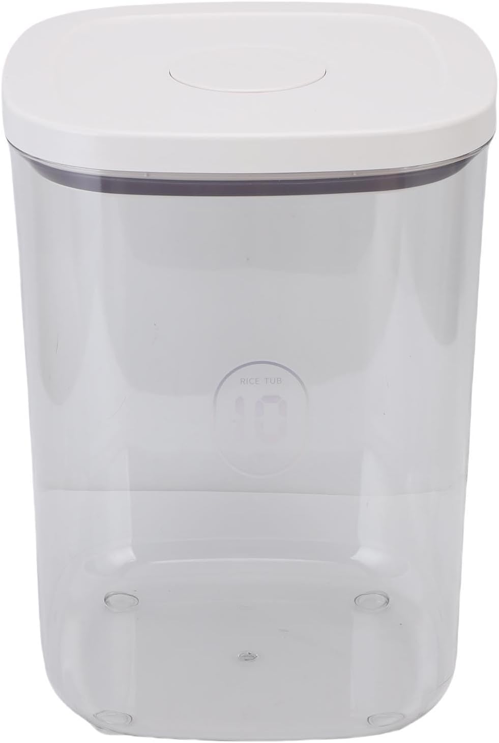 Luqeeg 10l Pet Food Storage Container Airtight Dampness Proof Light Proof Pet Food Bin Plastic Animal Pellet Holder Box Large Can Organizer with Lids for Dog Cat 9.37x12.8in