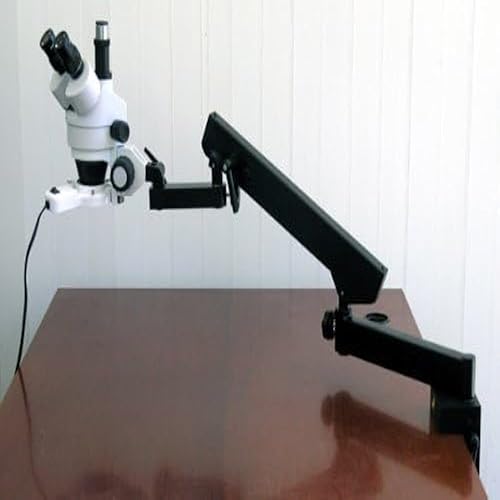 Miniatura 3 de AmScope SM-6TZ-54S-10M Microscopio Digital Profesional Trinocular Estéreo, Lentes WH10x, Aumento 3.5X-90X, Objetivo de Zoom 0.7X-4.5X, Luz LED de 54