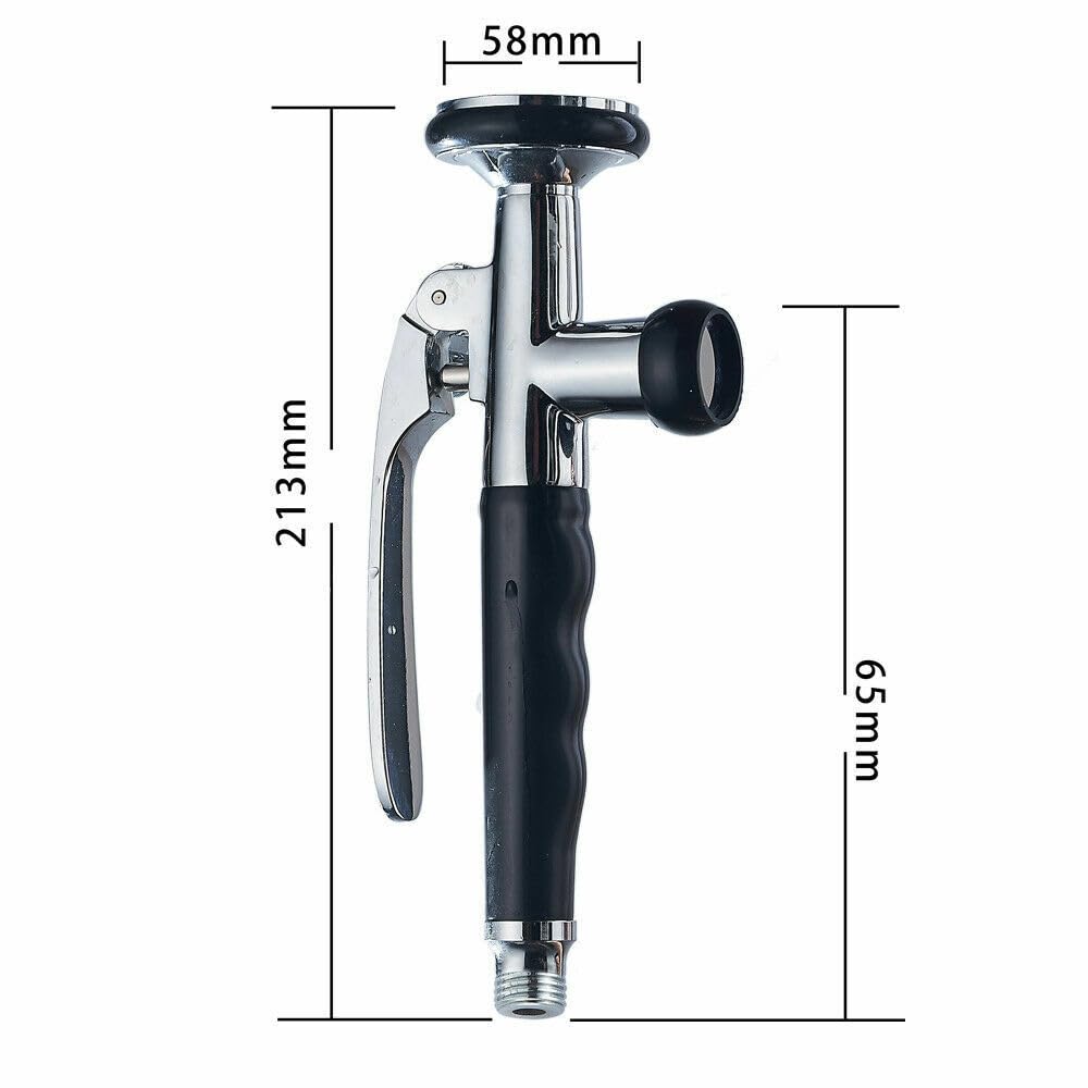 Profi Gastro - Alcachofa de ducha (1/2", acero inoxidable, repuesto para alcachofa de cocina, color negro)