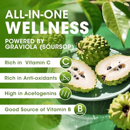 iMATCHME (2 Pack Soursop Graviola Liquid Drop for Cell Support & Regeneration, Immune System and Gut Health Support, Pure Soursop Bitters Liquid, High Absorption, Sugar/Gluten Free, Natural Flavor - image 4