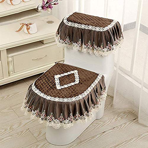 Coussin de toilette confortable et housse de luxe avec ensemble de 3 pièces WC