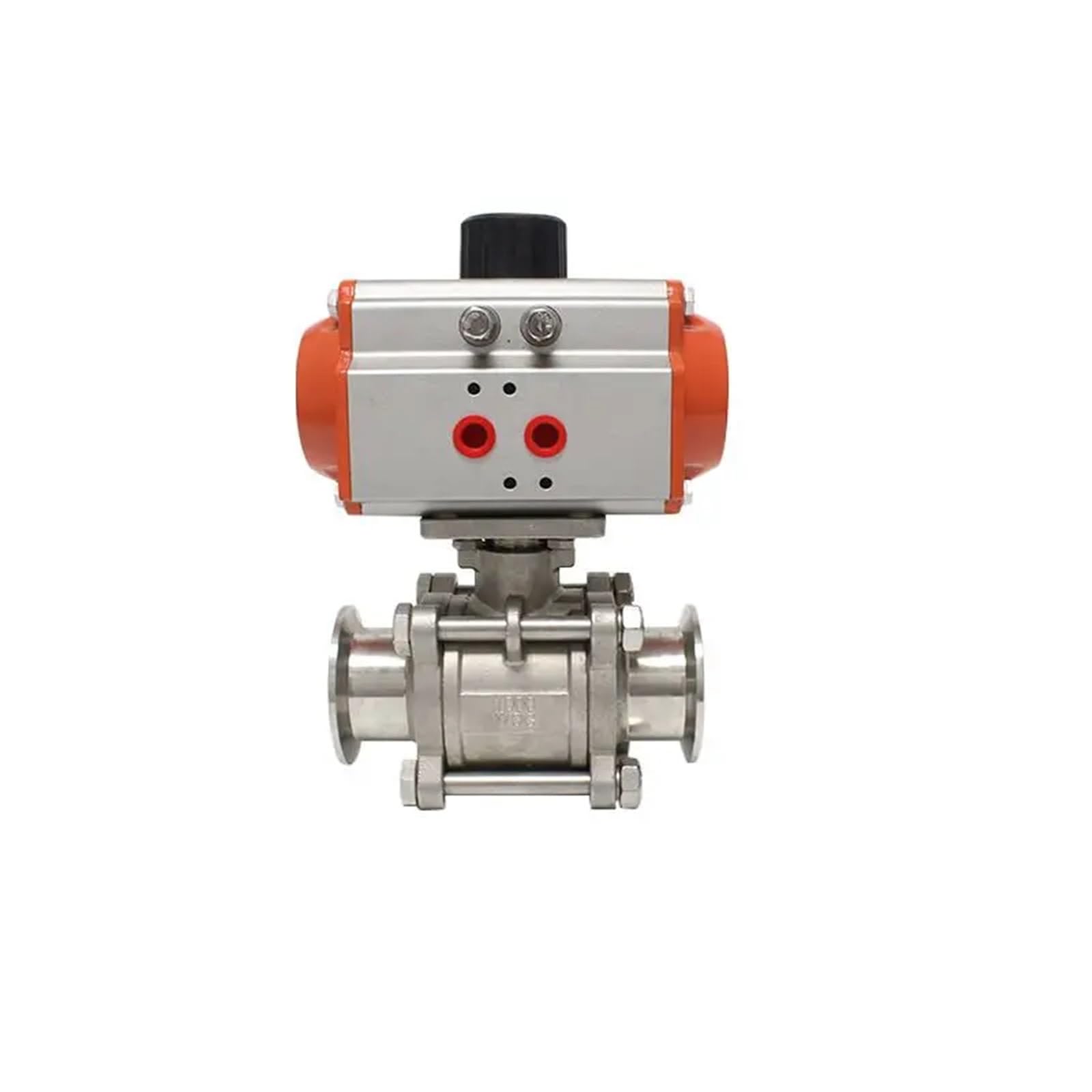 Válvula de bola de tres piezas DN25 abrazadera triple tipo férula de acero inoxidable para fluidos
