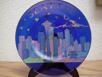 Kitchen Seattle Souvenir Plate With Sand Book