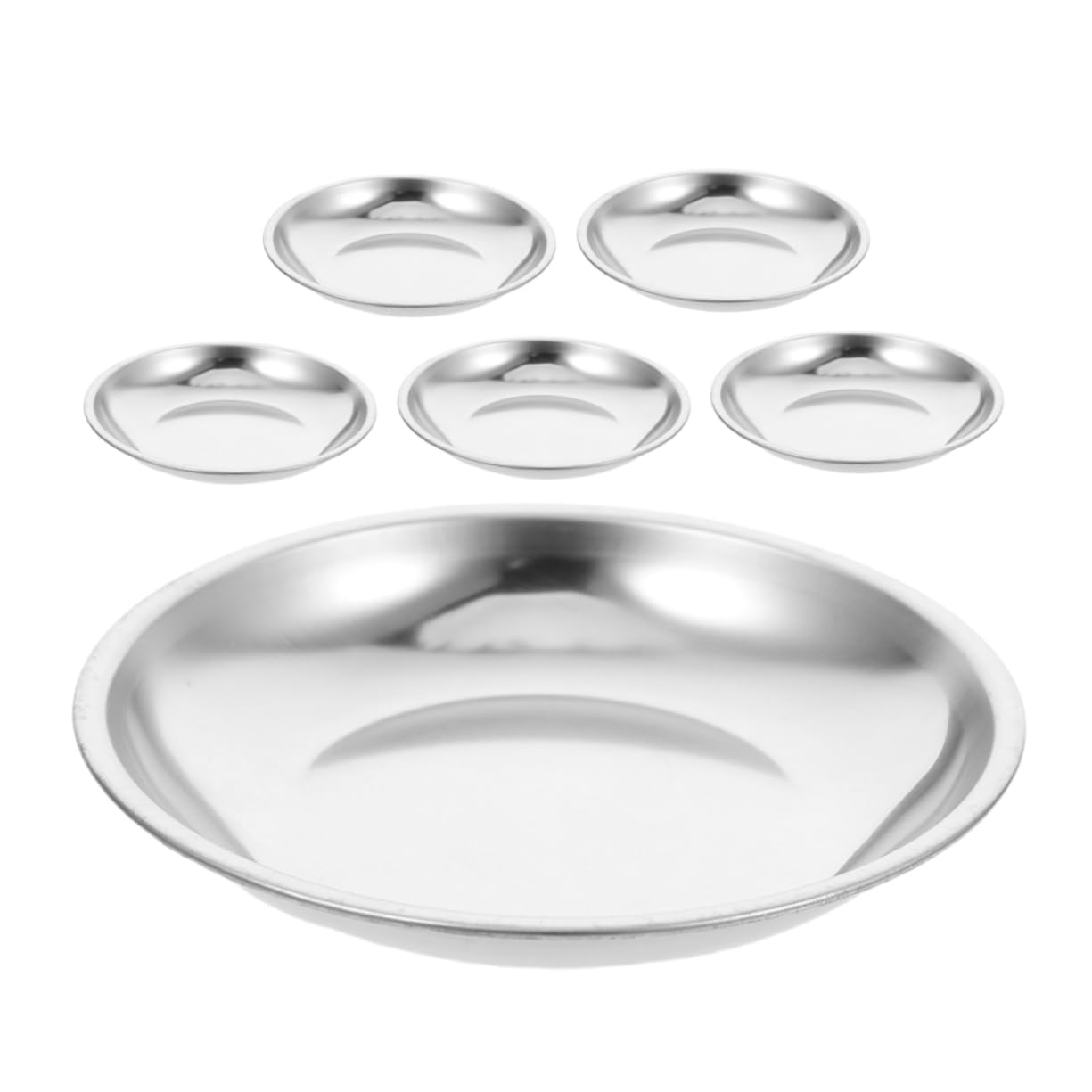 Cabilock 6pcstea Bag Dish: Stainless Steel Saucer Tea Bag Plate Teabag Dish Rest Coaster Teapot Coaster for Kitchen Bar