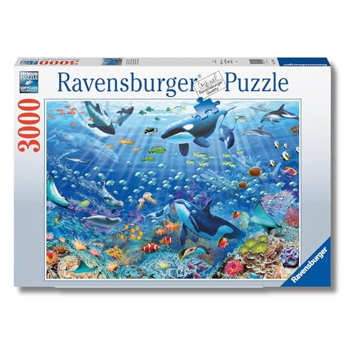 Ravensburger - Puzzle 3000 Pezzi Mondo Subacqueo, Puzzle Adulti 121x80cm