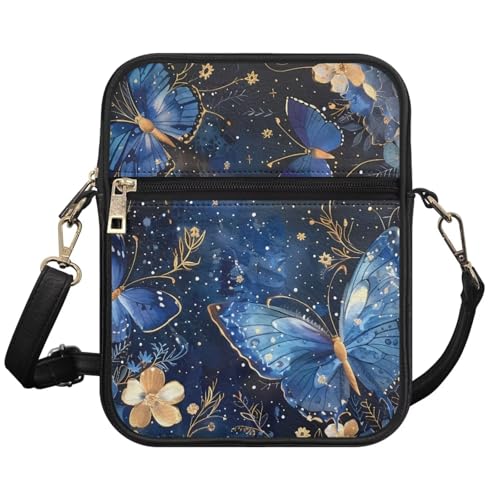 Women Small Crossbody Bags Trendy Messenger Bag Phone Purses Leather Shoulder Bag Multi Pocket Handbags