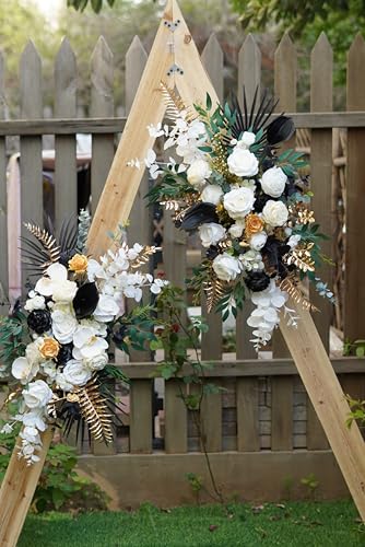 Arreglo Floral Arch Blanco y Negro para Decoración miniatura 6