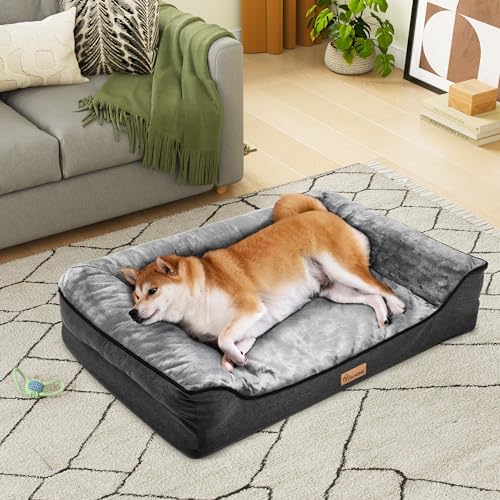 YITAHOME Medium Dog Bed,Washable Orthopedic Memory Foam Dog Beds and