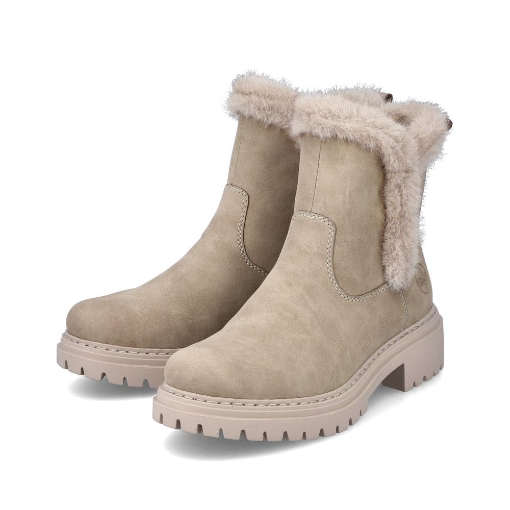 Rieker Damen Plateaustiefeletten 72682, Frauen Stiefeletten