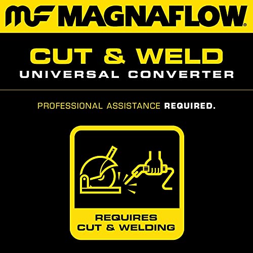 Image of MagnaFlow Catalytic Converter 334004: 2 inch /2 inch Inlet /Outlet, California Grade, Universal Fit (CARB Compliant)