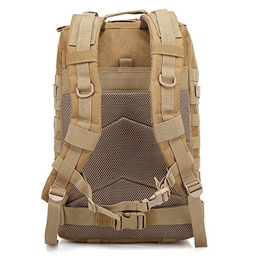 ANTARCTICA Tactical Backpack Large 45L Molle Bag Backpacks Rucksacks for Hiking Outdoor Camping Trekking Hunting Without American Cloth Sticker (Coyote Brown)