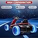 24V Electric Go Kart for Kids 8-12 Years, 300w*2 Powerful Motors, 9Ah Large Battery, 8MPH High Speed Drifting with Slow Start, Music, Horn, High/Low Speed, Outdoor Ride on Go Kart for Teens, Red