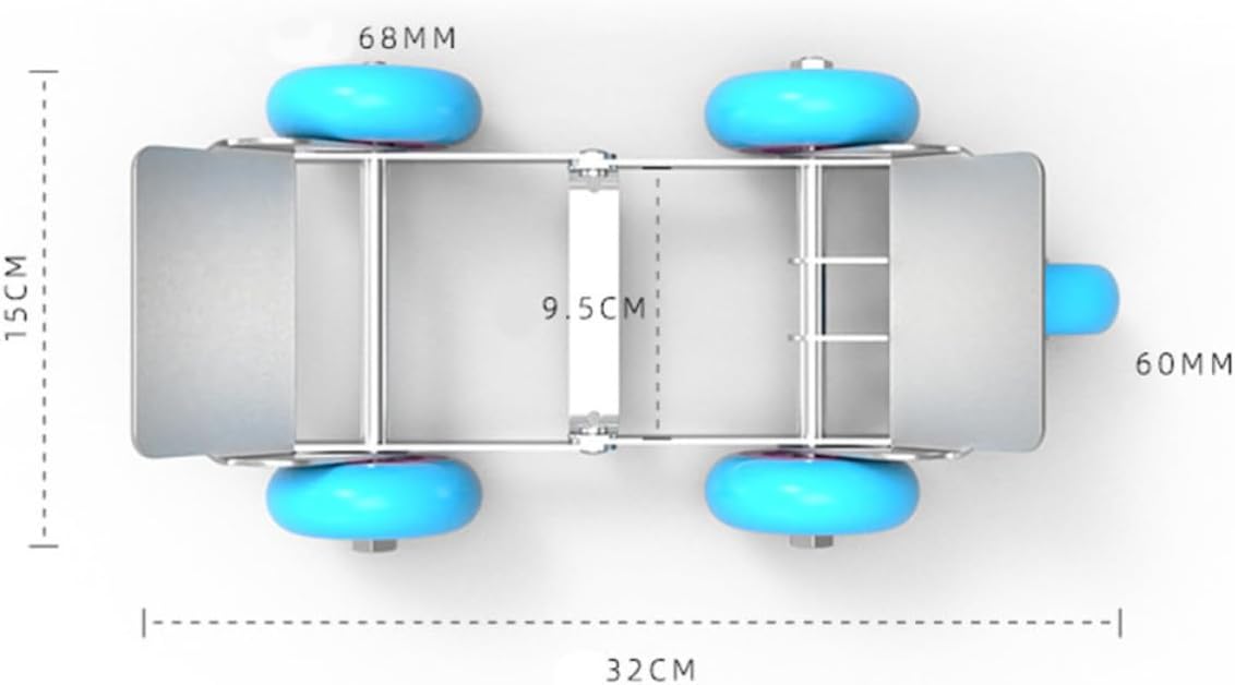 Motorcycle Tire Skate Steel and Rubber for Garage