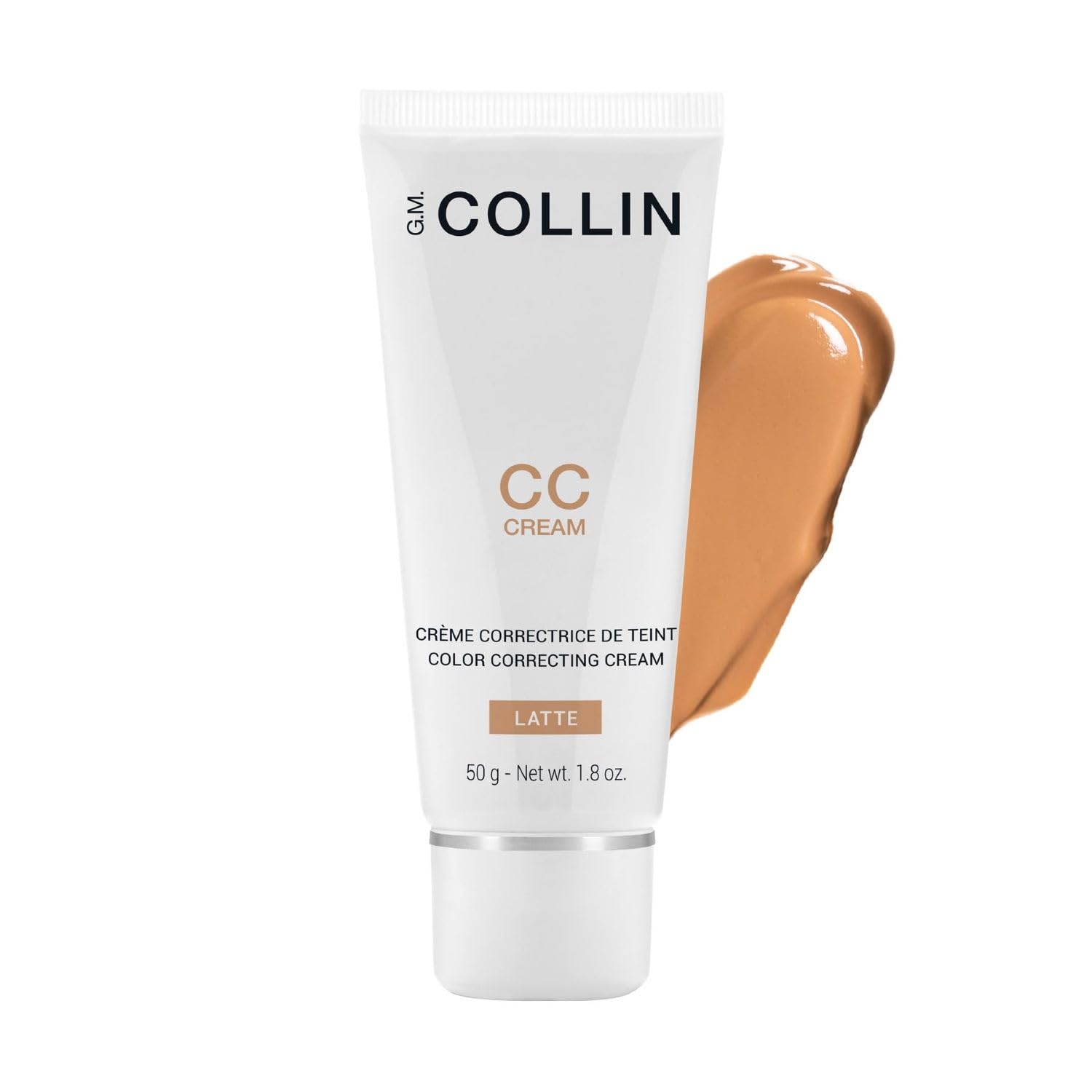 G.M. COLLINCC Cream (Latte) | Tinted Face Moisturizer | Color Correcting Skin Care with Hydrating Hyaluronic Acid