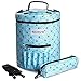 BONTIME Premium Yarn Storage Bag - Portable & Water-resistant Knitting Bag for Ultimate Organization,Pockets for Crochet Hooks and Needles and Slits on Top to Protect Yarn,Lucky Clover Print