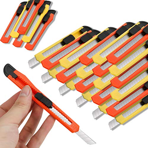 image for DIYSELF 24Pack Box Cutters (9MM Wide Blade Cutter) Utility Knife Exact