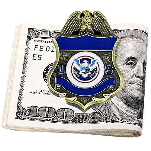 EL10-006 Police Federal Agent Sheriff Money Clip CBP Border Patrol Air and Marine AMO Wallet alternative
