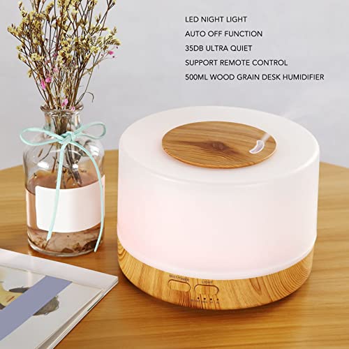 Difusor de óleo essencial ultra silencioso 7 cores LED umidificador de mesa interno 100-240V Plugue