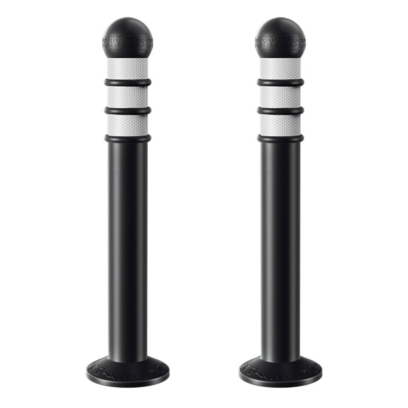 GTHTUHFD Parking Barrier, Plastic Night Reflective Safety Barrier Bollard Post, Road Traffic Sensitive Area Sign, 80Cm / 31.5In High X 80Cm X 80Cm X 80Cm,9Cm,9cm (3.5in) x 80cm (31.5in)