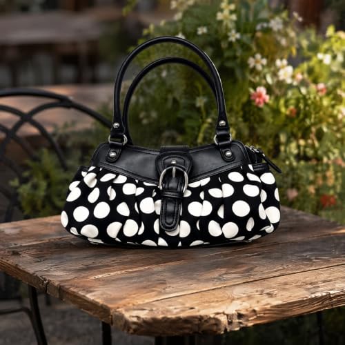 Sac à main décontracté avec boucle et texture plissée rétro Y2K