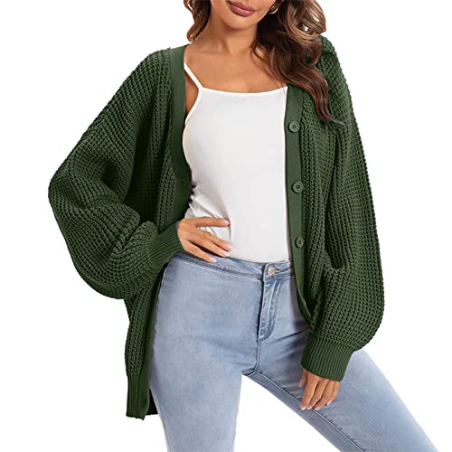 Suéter grande de punto premium diseño chic y elegant con botones para mujer sofisticada 2