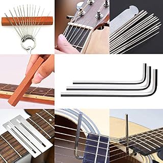 Fovern1 Kit de réparation de guitare – 45 pièces avec sac de transport pour guitare acoustique, guitare électrique… - Les Beatles, Paul McCartney, John Lennon, RIngo Starr, George Harrison Fovern1 Kit de réparation de guitare - 45 pièces avec sac de transport pour guitare acoustique, guitare électrique… – Image 5