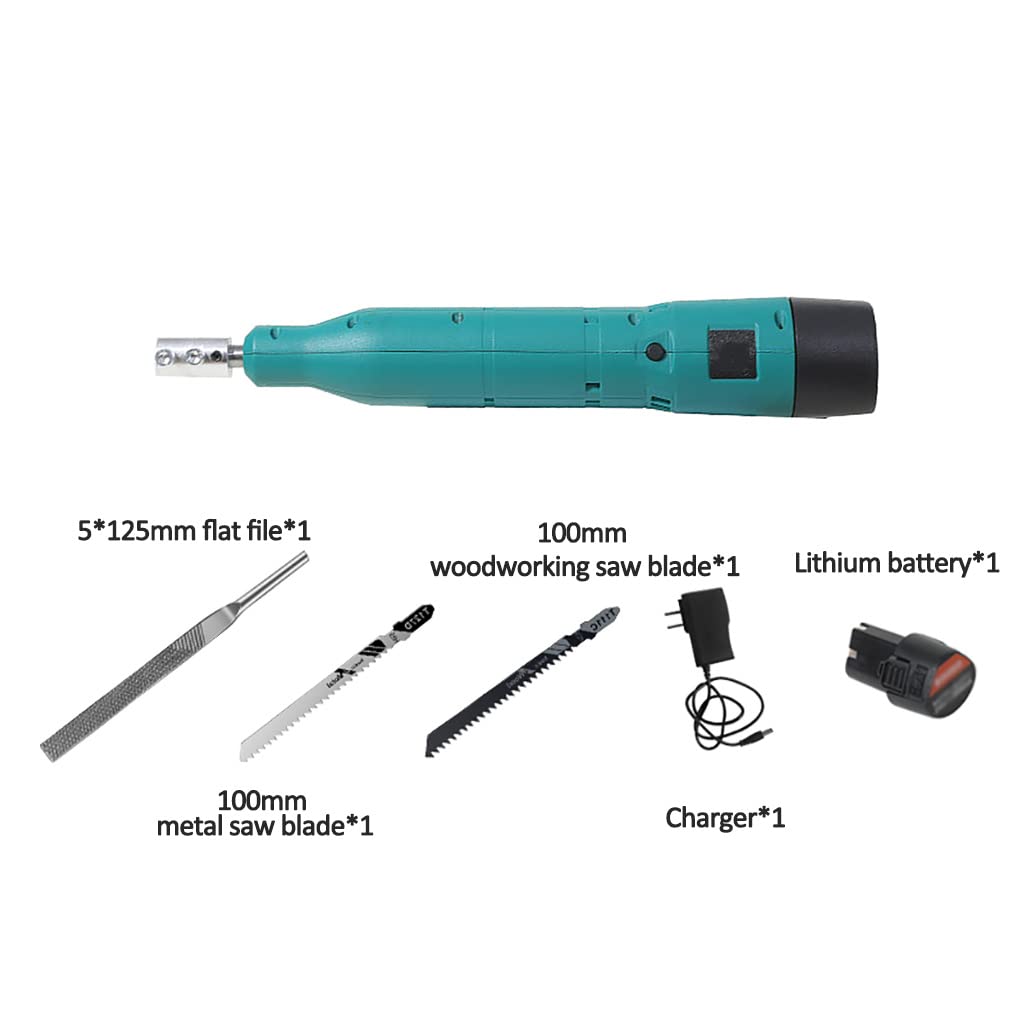 Metallfeilen-Set, Feilen- und Raspel-Set, elektrische Stahlfeile, Diamant-Nadelfeilen-Set, Elektrowerkzeuge, 12 V Li-Ion-Säbelsägefeile, für Metall/Holz/Rohr/PVC/Stahlschneide/DIY-Werkzeug