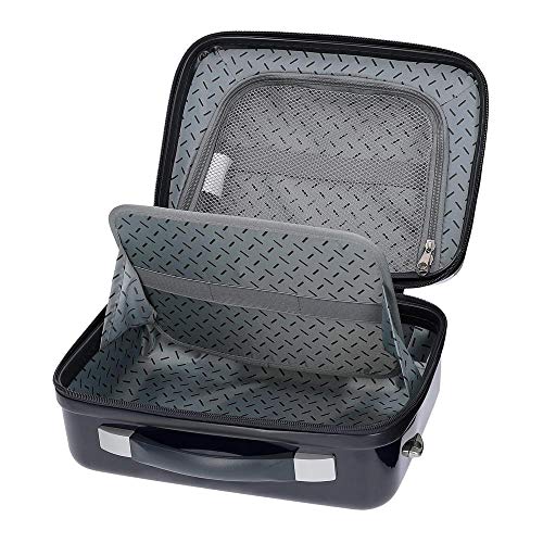 Miniatura 5 de Joumma Disney Happy Sticth Nececer Adaptable Negro 29x21x15 Cms Rígido Abs 9,14l 0,8 Kgs