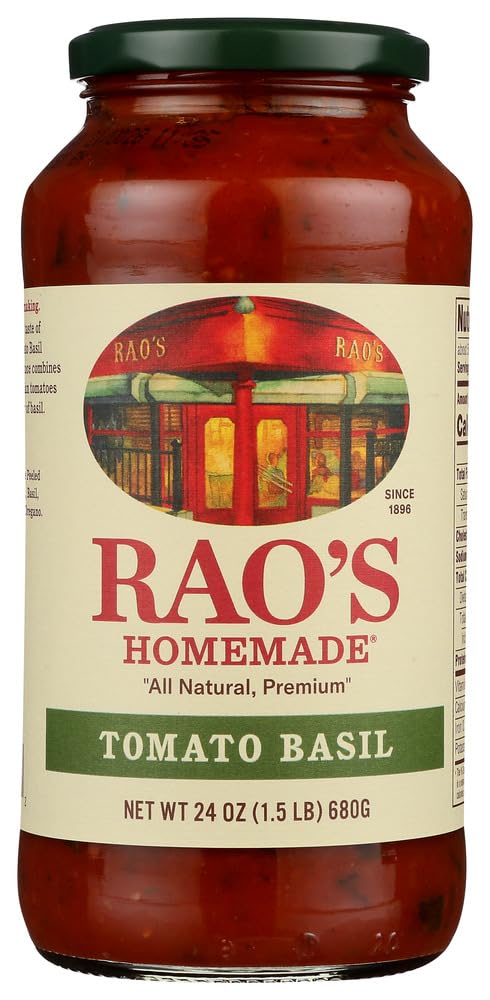 Raos Sauce Tmo Basil 24 oz (Pack of 4)