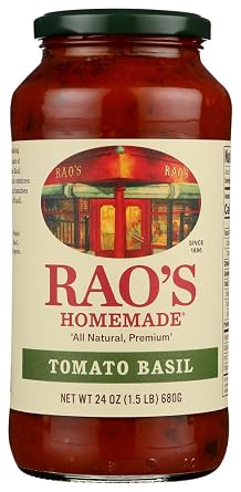 Raos Homemade Tomato Basil Sauce, 24 Oz Jar, 12 Pack