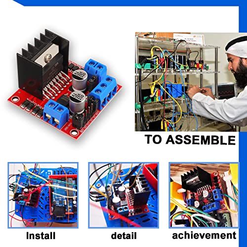 BOJACK L298N Motor DC Dual H-Bridge Motor Controlador Módulo de Placa Controladora Stepper para Ardu