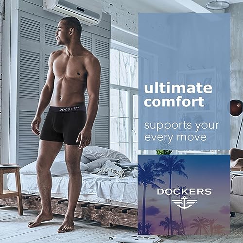 DOCKERS 4PK Cotton Stretch Boxer Briefs3