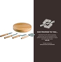 Vista 11 de PICNIC TIME NCAA Circo Cheese Board and Knife Set - Charcuterie Board Set - Wood Cutting Board