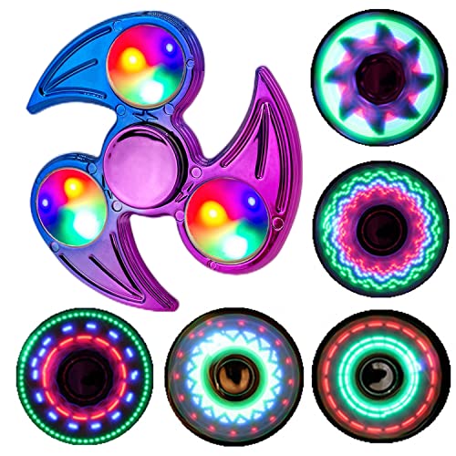 Steemjoey LED Fidget Jouets pour Enfants/Adultes, Jouet Anti-Stress à Haute Vitesse de 3-5 Min ADHD Jouets Contre l'Anxiété pour Adultes Enfants Autisme Fidget Jouet