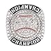 ZZXZJW 12 Pcs Baseball Championship Ring Trophy Award Gift Tournament Championship Ring Winner Tournament Team, from Size 8 to 11, (Silver, Size 8)
