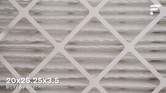 Image of Filterbuy 20x25.25x3.5 Air Filter MERV 8 Essential Dust & Allergy Defense (2-Pack), Pleated HVAC AC Furnace Filters for AprilAire Space-Gard 102 & 2120 (Actual Size: 19.94 x 25.38 x 3.75)