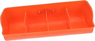 Cabilock Pig Trough DIY Tools Cattle Feed Trough Farm Supply Auto Feeder Poultry Trough Pig Feeding Tool Plastic Pig Trough Pannage Feeder Manger Orange Feeding Machine Trough Feeder