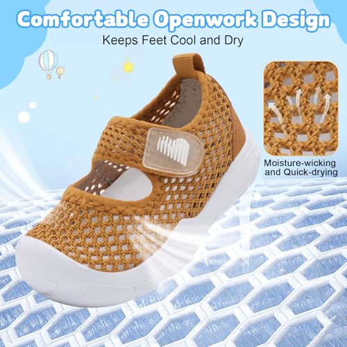 Image of BARERUN Toddler Water Shoes Infant Baby Swim Shoes Kids Barefoot Sandals