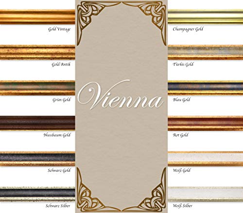 BIRAPA Bilderrahmen gold Vienna Rahmen 20x25 cm - Bilderrahmen vintage in Gold Vintage, Bilderrahmen Holz mit Zierleiste… – Bild 5