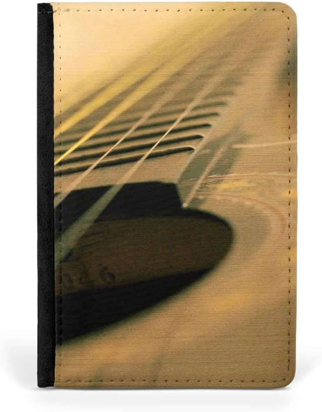  | MUSICAL MUSIC GUITAR STRINGS #2 FLIP WALLET TRAVEL PASSPORT ID HOLDER ITINERARY ORGANIZER COVER | Passport Covers