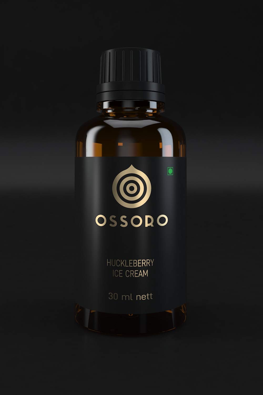 Ossoro Huckleberry Ice Cream Flavour Essence, 30ml/ Glass Bottle