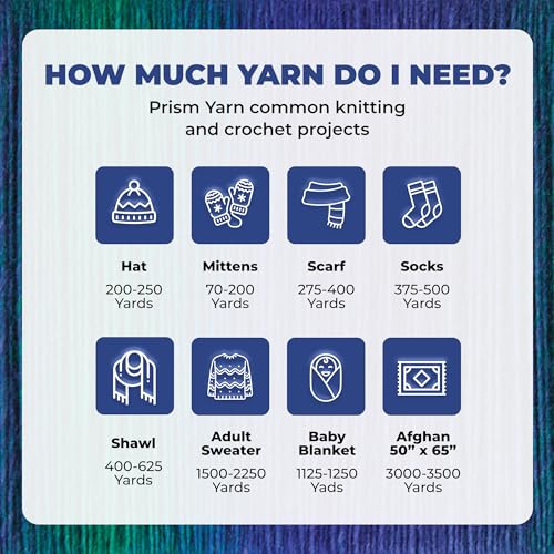 Image of Mary Maxim Prism Yarn, Acrylic Multicolor DK Yarn, 290 Yards, Morning Glory | Ombre Yarn, 3 Weight, Machine Wash, For Knitting and Crochet, Create Baby Items, Blankets, Afghans, Clothing Variegated Yarn