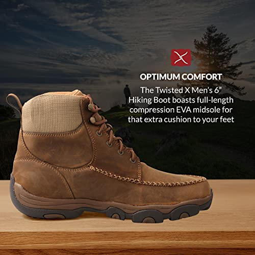 Twisted X Men Hiking Boot - Work Hiker Boots Crafted with Full-Grain Leather Upper, Three-Quarter Length Composite Insole, Compression EVA Midsole, and Rubber Outsole2