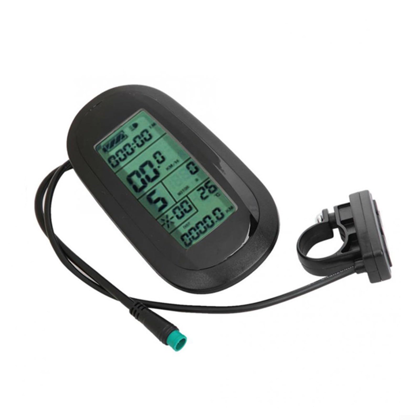 KT-LCD6 Display LCD per E-Bike, 24V-48V Auto-ID, 5-Pin Impermeabile, Pannello ABS per Controller KT, Accessori Ciclismo Pendolarismo