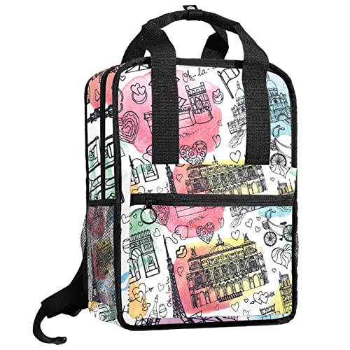 Sac à dos garçons motif feuilles pour l'école et les sorties nature