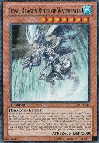 YU-GI-OH! - Tidal, Dragon Ruler of Waterfalls (LTGY-EN039) - Lord of The Tachyon Galaxy - 1st Edition - Rare