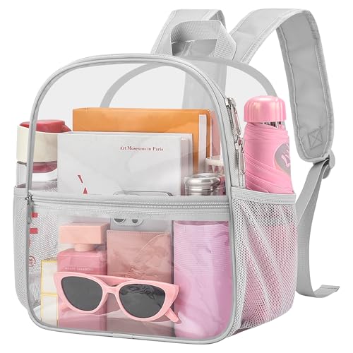 Image of Oraben Small Clear Backpack for Stadium Events Clear Bag Large Stadium Backpack Waterproof 12x6x12 for Concert Sport Work